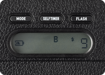 MODE button / Flash button