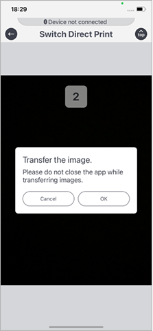 Transfer the image.
